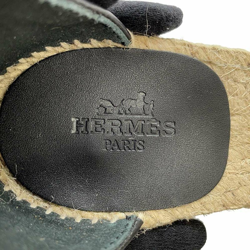 エルメス サンダル エスパドリーユ ティポリ レディースサイズ37 HERMES 靴