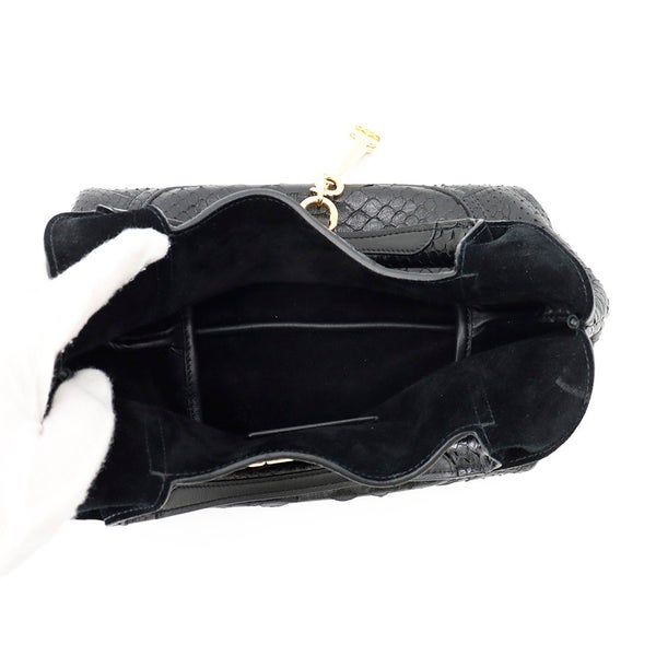 グッチ ハンドバッグ ソフトビット スモール パイソン 837467 GUCCI バッグ 黒