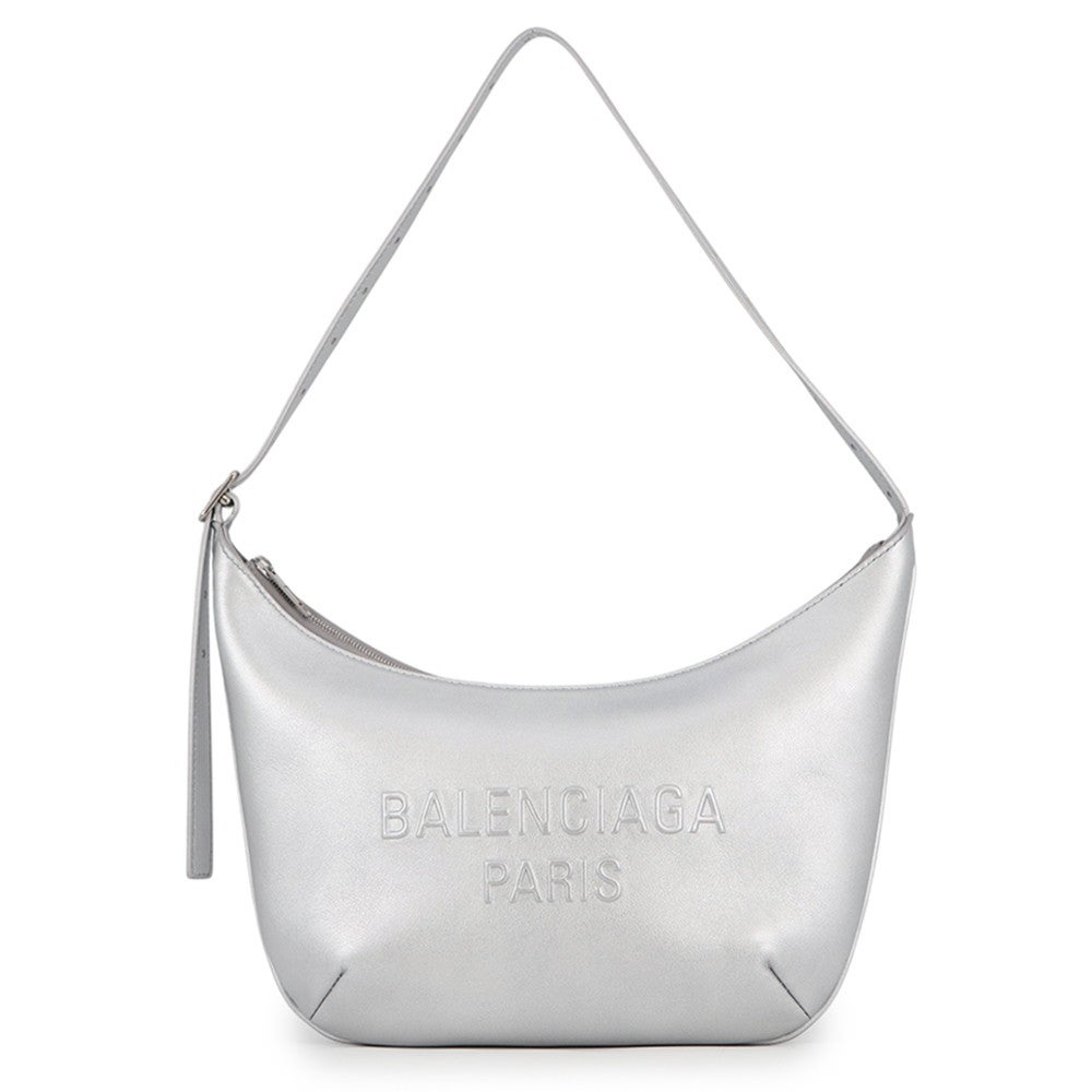 BALENCIAGA シルバーショルダーバッグ バレンシアガ ショルダーバッグ メアリーケイト スリングバッグ レザー