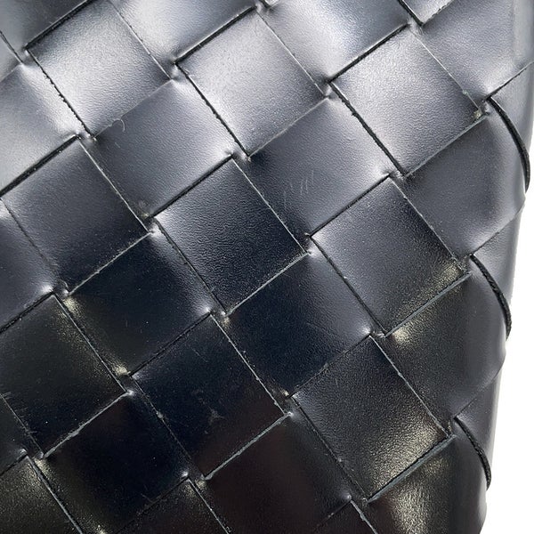 ボッテガヴェネタ 長財布 イントレチャート レザー BOTTEGA VENETA 財布 メンズ 黒