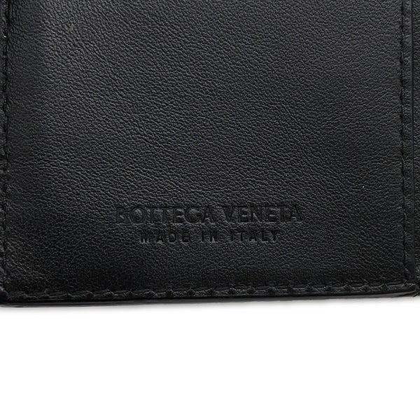 ボッテガヴェネタ 長財布 イントレチャート レザー BOTTEGA VENETA 財布 メンズ 黒