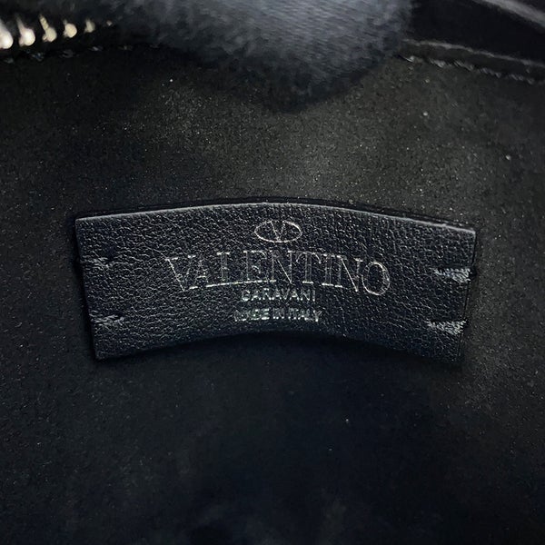 ヴァレンティノ・ガラヴァーニ ショルダーバッグ ロゴ グラフティ レザー VALENTINO 黒