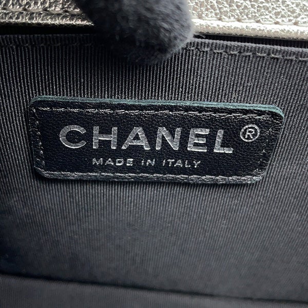 シャネル チェーンショルダーバッグ ボーイシャネル25 ココマーク バイカラー レザー A67086 CHANEL バッグ 黒