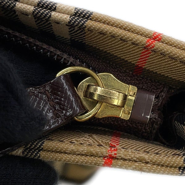バーバリー ハンドバッグ ノバチェック キャンバス レザー BURBERRY