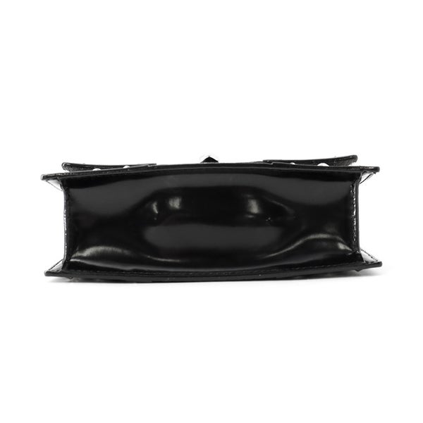 ジミーチュウ チェーンショルダーバッグ スタースタッズ ピクシス クロコ型押しレザー JIMMY CHOO 黒