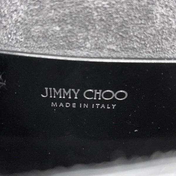 ジミーチュウ チェーンショルダーバッグ スタースタッズ ピクシス クロコ型押しレザー JIMMY CHOO 黒