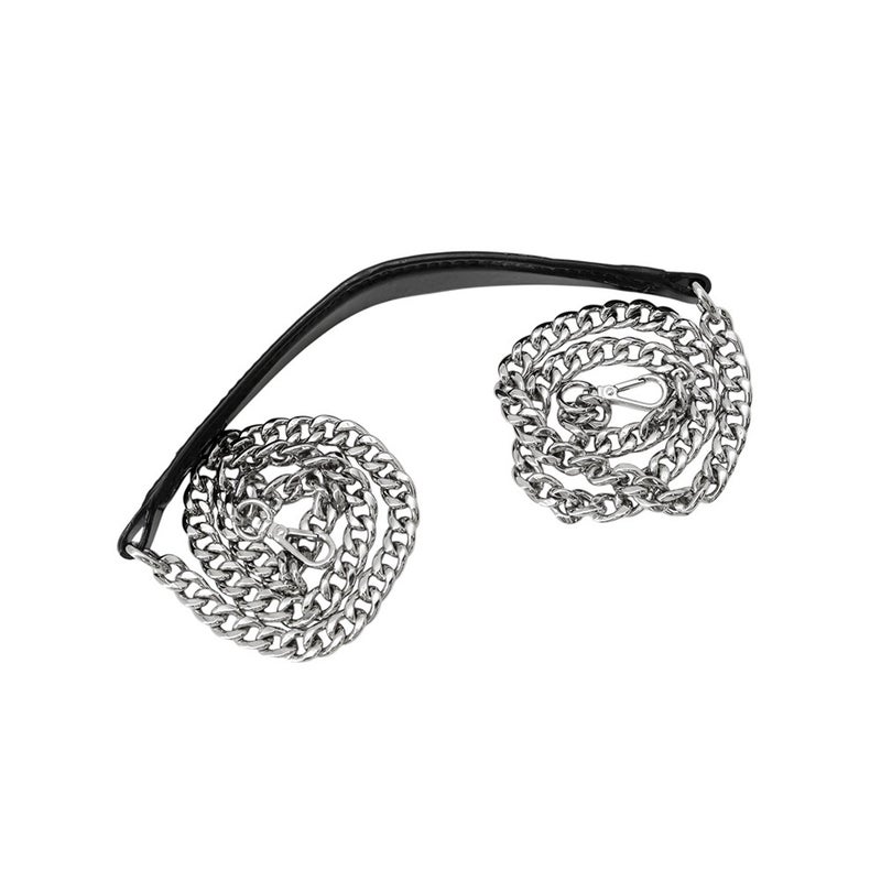 ジミーチュウ チェーンショルダーバッグ スタースタッズ ピクシス クロコ型押しレザー JIMMY CHOO 黒