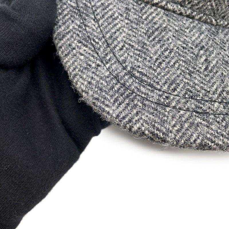 ミュウミュウ キャップ ロゴ シェブロンウール 5HC179 サイズS Miu Miu CAP