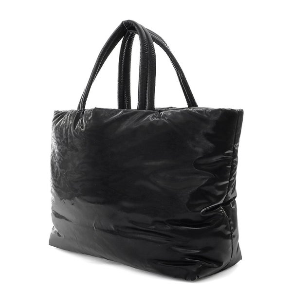 サンローランパリ トートバッグ ロゴ シルクテックキャンバス 756269 SAINT LAURENT PARIS バッグ 黒