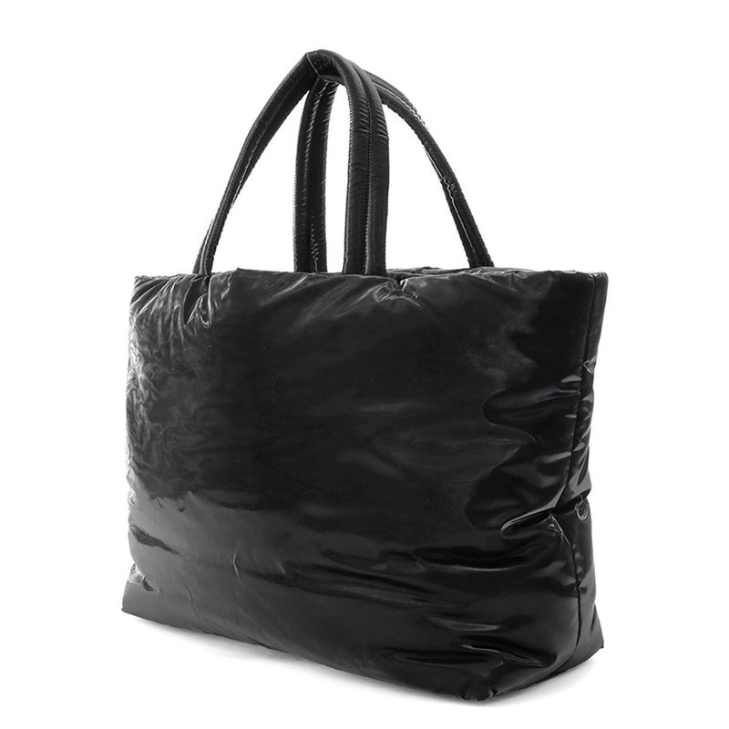 サンローランパリ トートバッグ ロゴ シルクテックキャンバス 756269 SAINT LAURENT PARIS バッグ 黒