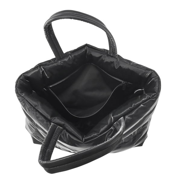サンローランパリ トートバッグ ロゴ シルクテックキャンバス 756269 SAINT LAURENT PARIS バッグ 黒