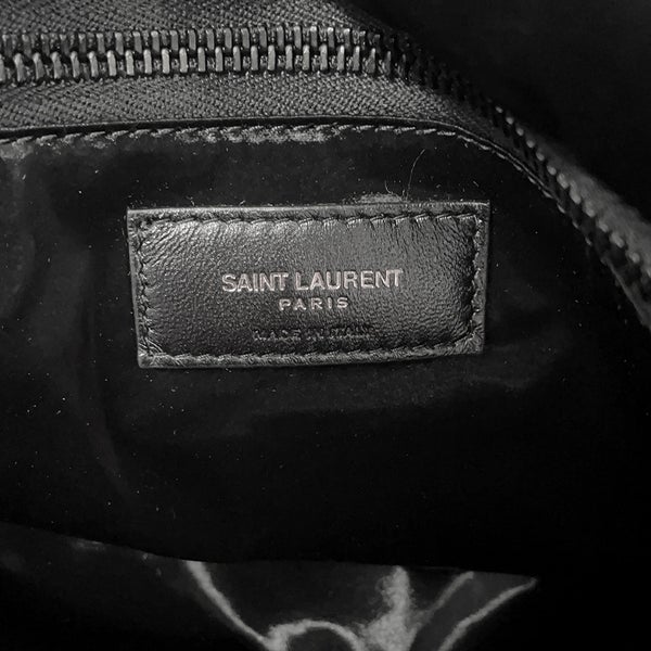 サンローランパリ トートバッグ ロゴ シルクテックキャンバス 756269 SAINT LAURENT PARIS バッグ 黒