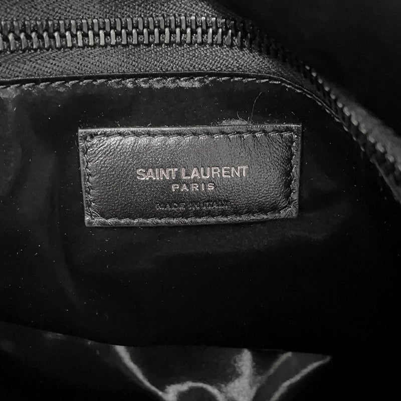 サンローランパリ トートバッグ ロゴ シルクテックキャンバス 756269 SAINT LAURENT PARIS バッグ 黒