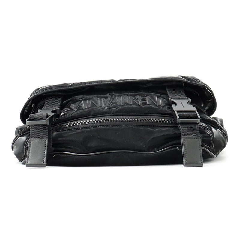 サンローランパリ ボディバッグ ロゴ シルクテックキャンバス 758250 SAINT LAURENT PARIS バッグ 黒