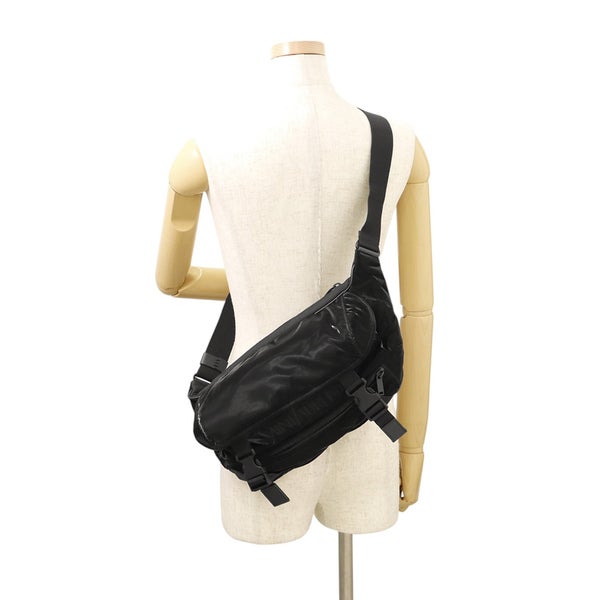 サンローランパリ ボディバッグ ロゴ シルクテックキャンバス 758250 SAINT LAURENT PARIS バッグ 黒