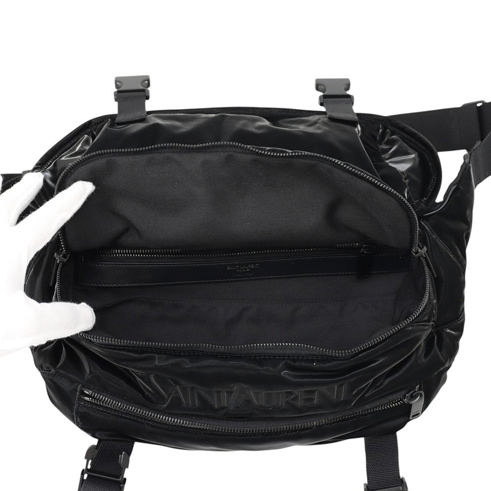 サンローランパリ ボディバッグ ロゴ シルクテックキャンバス 758250