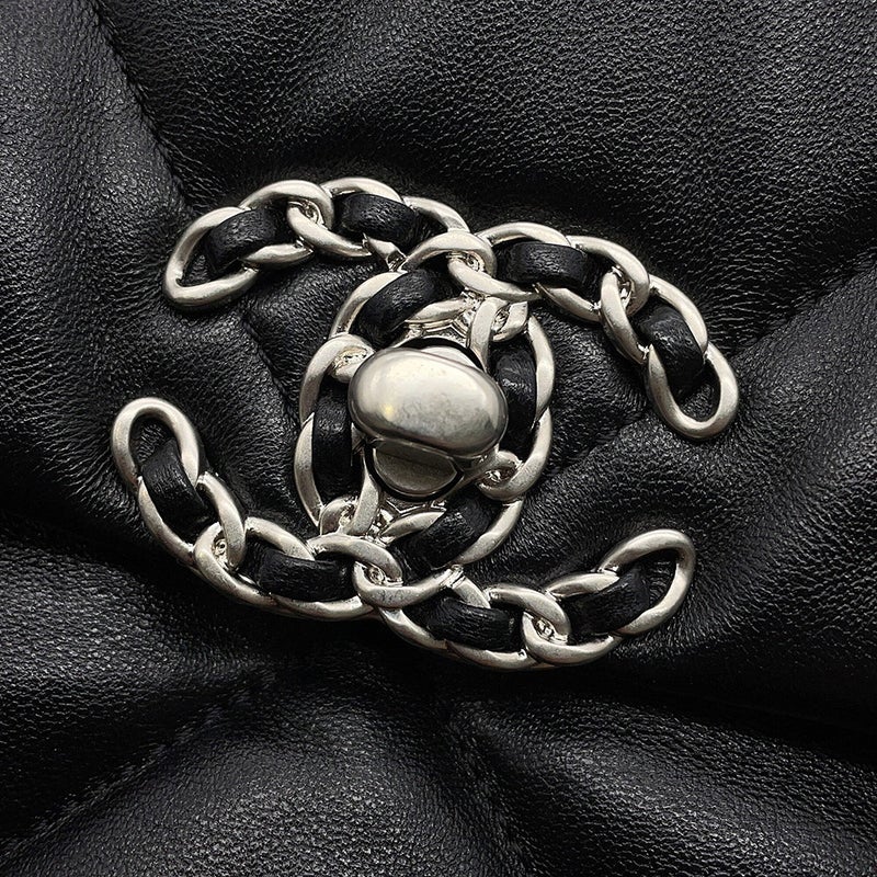 シャネル チェーンショルダーバッグ 19 ラージ ラムスキン AS1161 CHANEL バッグ 2wayハンドバッグ 黒