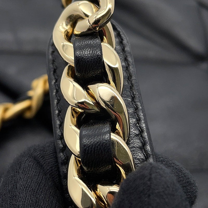 シャネル チェーンショルダーバッグ 19 ラージ ラムスキン AS1161 CHANEL バッグ 2wayハンドバッグ 黒