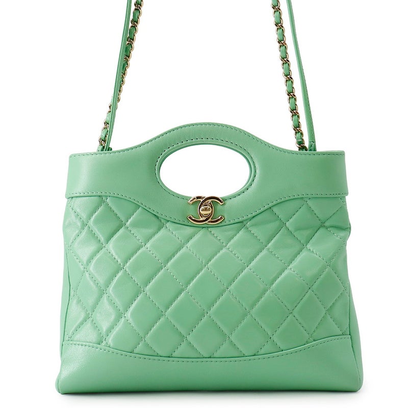 シャネル チェーンショルダーバッグ マトラッセ スモールショッピングバッグ シャイニーカーフスキン AS4133 CHANEL