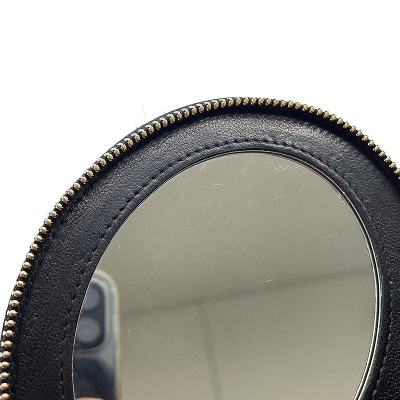 シャネル チェーンショルダーバッグ ココマーク マトラッセ バニティ トップハンドル ラムスキン CHANEL 黒