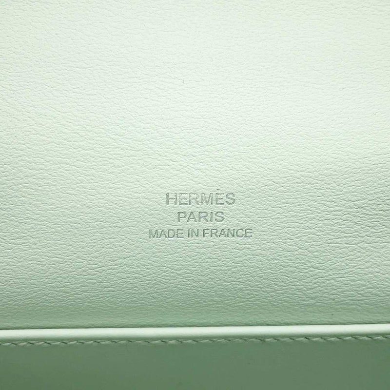 エルメス ハンドバッグ ポシェットケリー ヴェールペパーミント/シルバー金具 スイフト W刻印