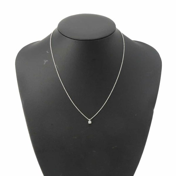 ティファニー ネックレス ソリティア ペンダント ダイヤモンド 0.18ct Pt950プラチナ 60007525 Co 鑑定書付き ジュエリー