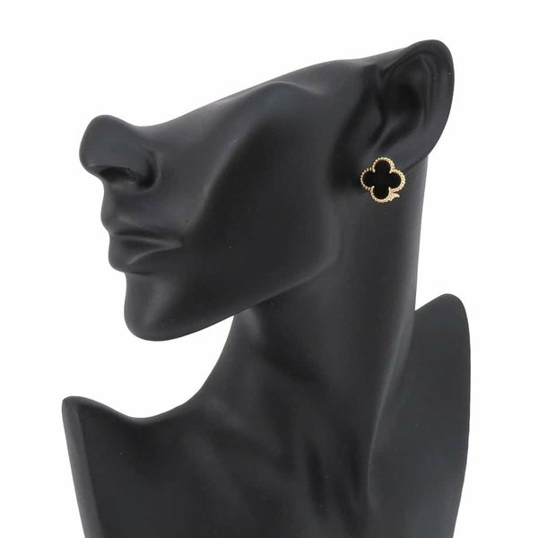 ヴァンクリーフ&アーペル イヤリング ヴィンテージ アルハンブラ イヤリング オニキス K18YG VCARA44200