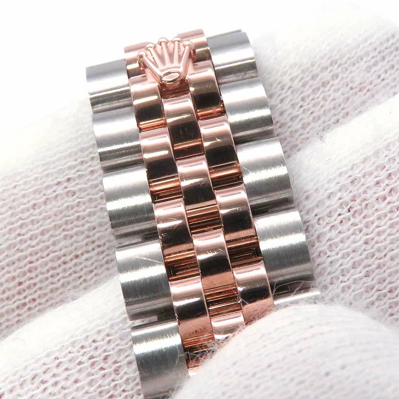 ロレックス レディ デイトジャスト SS/K18PG 279171 ROLEX 腕時計 レディース チョコレート文字盤