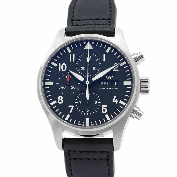 IWC パイロットウォッチ クロノグラフ デイデイト IW377709 腕時計 インターナショナルウォッチカンパニー 黒文字盤