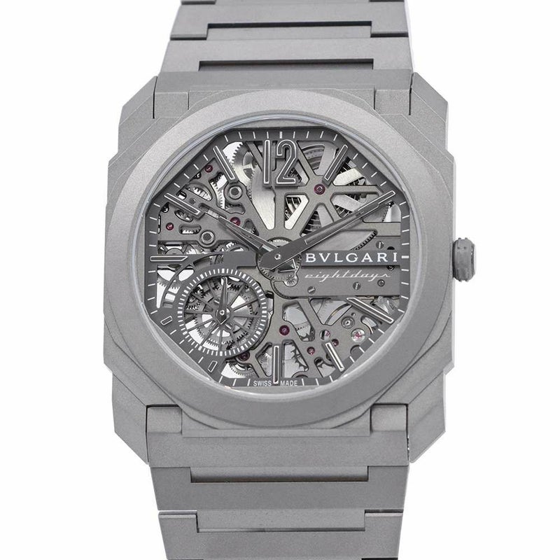 ブルガリ オクト フィニッシモ スケルトン エイトデイズ 103610 BVLGARI スケルトン/グレー文字盤