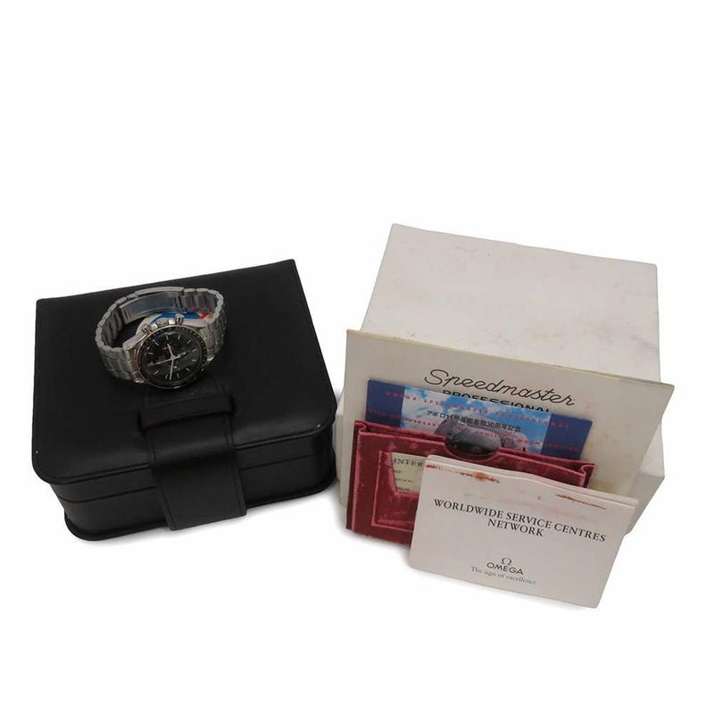 オメガ スピードマスター プロフェッショナル アポロ11号 月面着陸30周年 9999本限定モデル 腕時計 黒文字盤