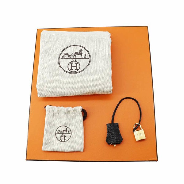 エルメス バーキン25 タッチ ブラック/ゴールド金具 トゴ/アリゲーターマット W刻印 HERMES Birkin ハンドバッグ 黒