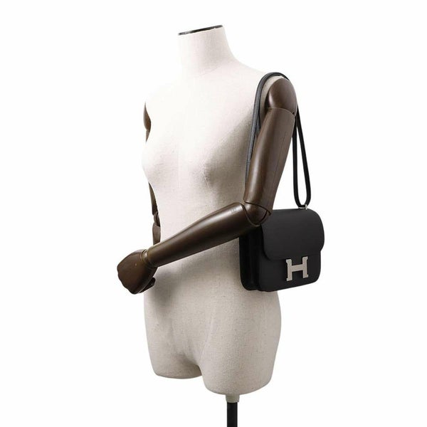 エルメス ミニ コンスタンス3 ミロワール ブラック/シルバー金具 エプソン W刻印 黒