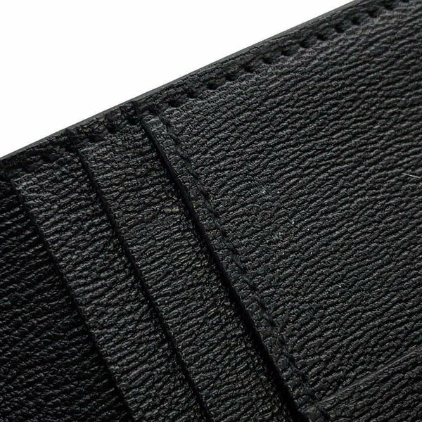 エルメス 二つ折り財布 ベアンコンパクト ブラック/シルバー金具 アリゲーターマット B刻印 HERMES 財布 黒