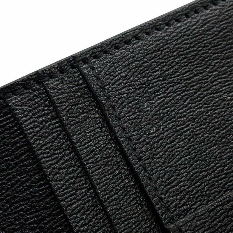 エルメス 二つ折り財布 ベアンコンパクト ブラック/シルバー金具 アリゲーターマット B刻印 HERMES 財布 黒