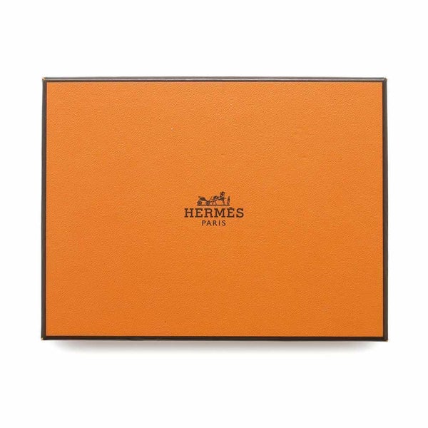 エルメス 二つ折り財布 ベアンコンパクト ブラック/シルバー金具 アリゲーターマット B刻印 HERMES 財布 黒