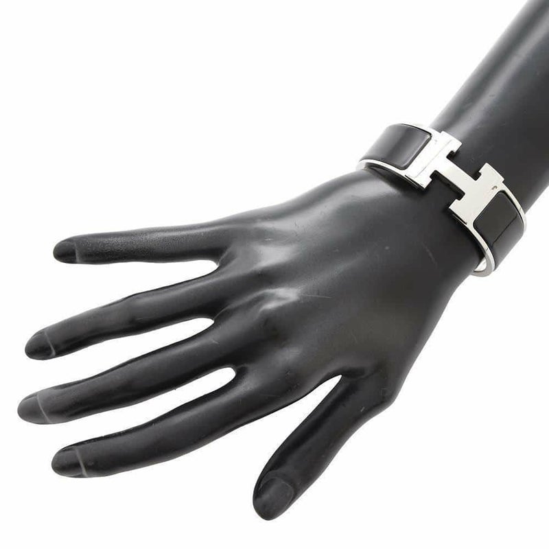 エルメス ブレスレット クリック H クリッククラックGM ブラック/シルバー金具 HERMES アクセサリー