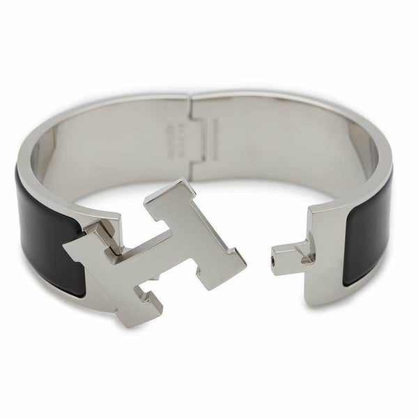 エルメス ブレスレット クリック H クリッククラックGM ブラック/シルバー金具 HERMES アクセサリー
