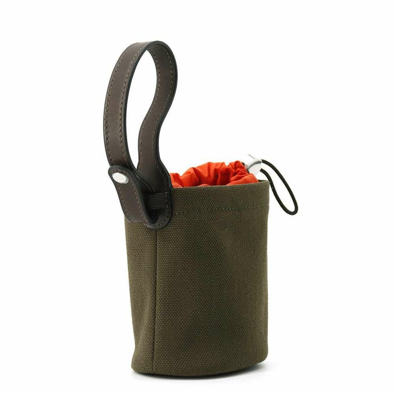 エルメス 犬用トリーツ ポーチ オン ザ ゴー  カーキ/シルバー金具 キャンバス W刻印 HERMES 小物入れ