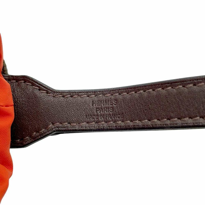 エルメス 犬用トリーツ ポーチ オン ザ ゴー  カーキ/シルバー金具 キャンバス W刻印 HERMES 小物入れ