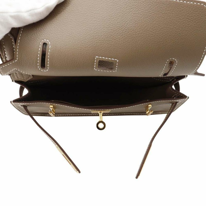 エルメス ジプシエール ミニ エトゥープ/ゴールド金具  エバーカラー B刻印 HERMES バッグ