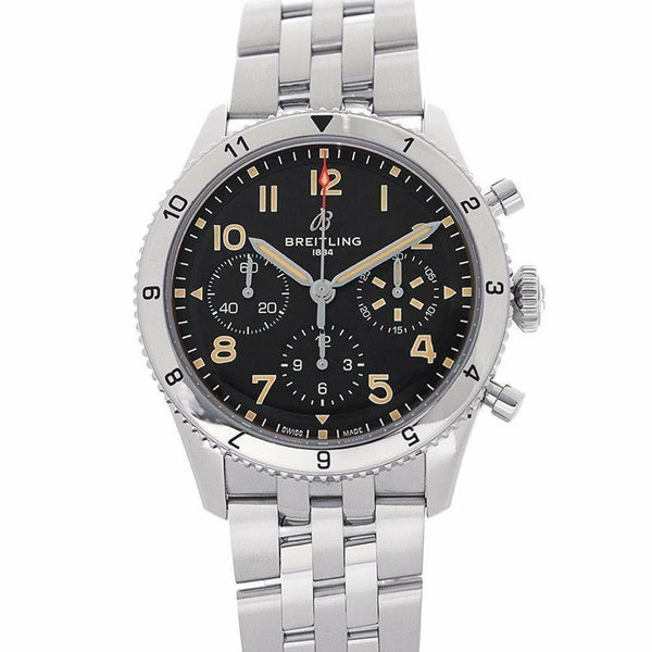 ブライトリング クラシック アヴィ クロノグラフ A23380 BREITLING 腕時計 黒文字盤