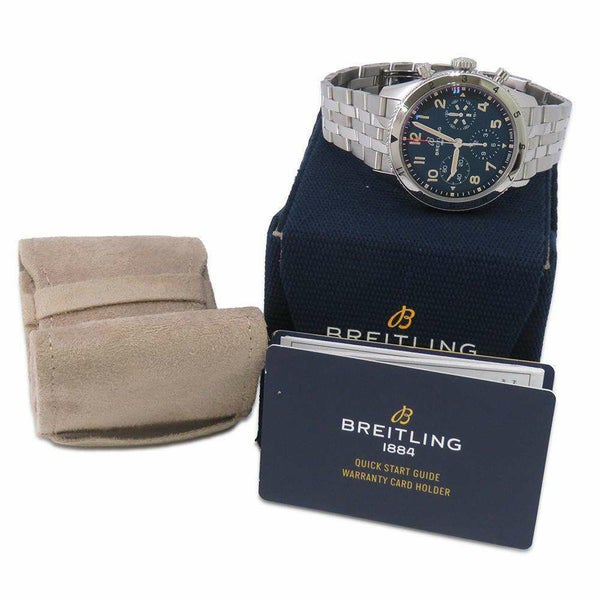 ブライトリング クラシック アヴィ クロノグラフ A23380 BREITLING 腕時計 黒文字盤