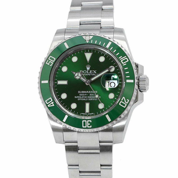 ロレックス サブマリーナ デイト 116610LV ROLEX 腕時計 グリーン文字盤