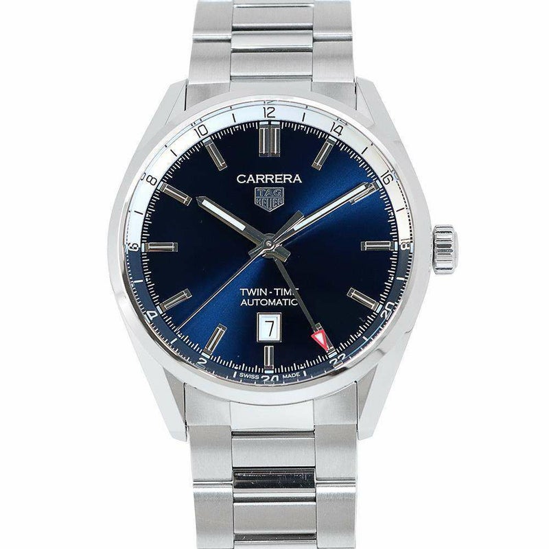 タグホイヤー カレラ キャリバー7 ツインタイム デイト WBN201A.BA0640 TAG Heuer 腕時計 ブルー文字盤