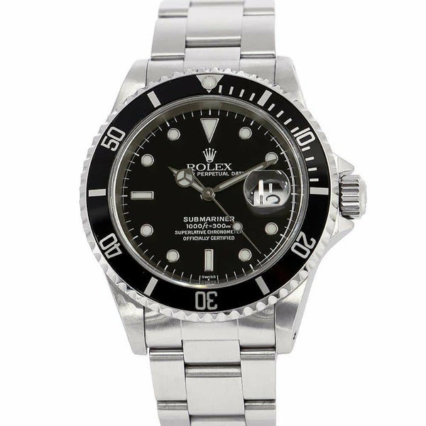 ロレックス サブマリーナ デイト A番 16610 ROLEX 腕時計 黒文字盤