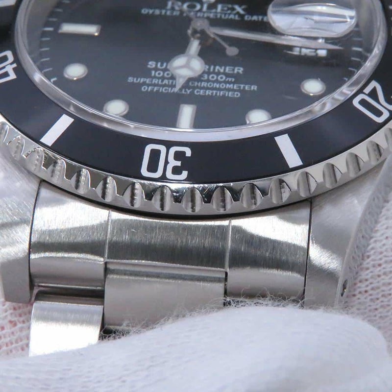 ロレックス サブマリーナ デイト A番 16610 ROLEX 腕時計 黒文字盤