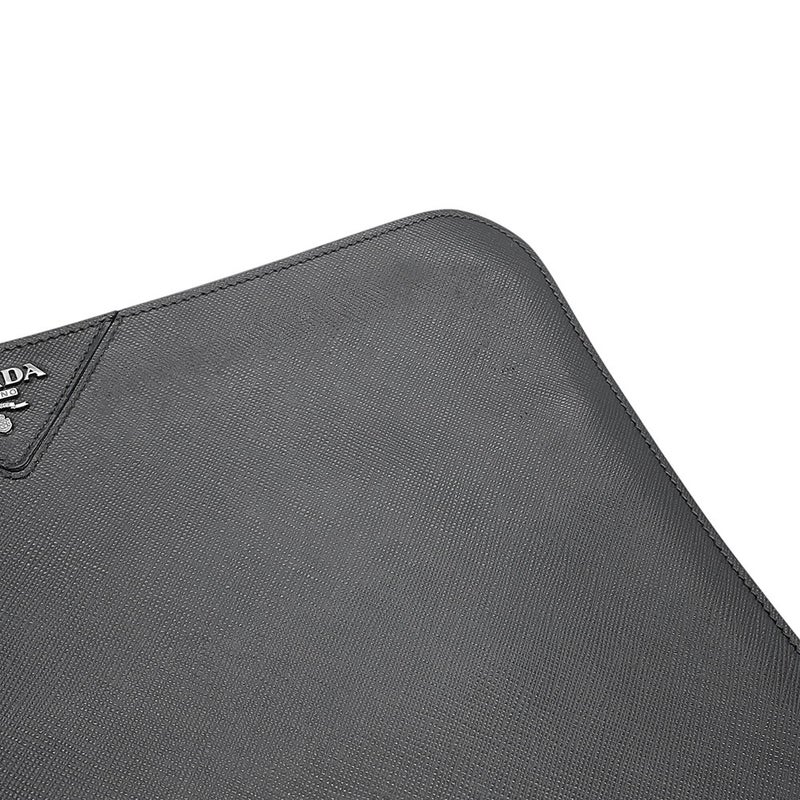 プラダ クラッチバッグ ドキュメントケース サフィアーノ レザー 2VN003 PRADA バッグ メンズ 黒