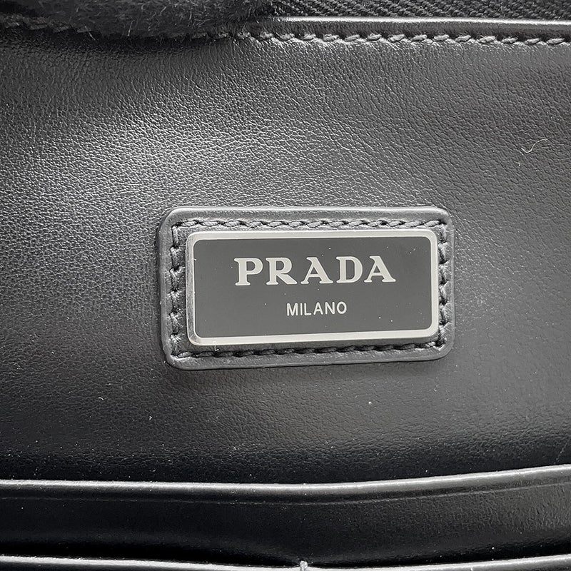 プラダ クラッチバッグ ドキュメントケース サフィアーノ レザー 2VN003 PRADA バッグ メンズ 黒