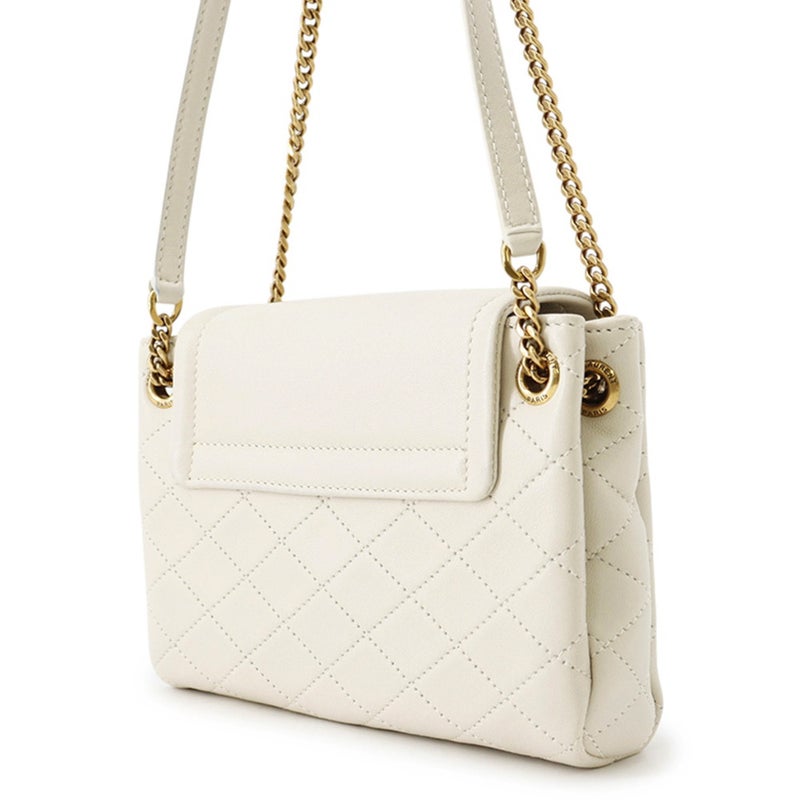 サンローランパリ チェーンショルダーバッグ ミニ ノリータ YSL 672738 SAINT LAURENT PARIS バッグ 白